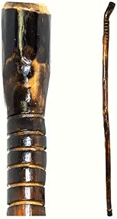 RMS Natural Wood Walking Stick - 55 Inch Handcrafted Wooden Hiking Stick