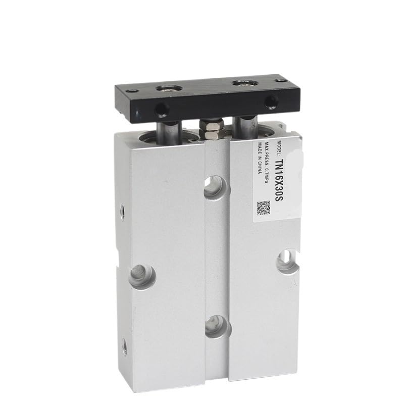 Cylindre pneumatique TN16 à double tige avec aimant, course de 35mm pour guidage précis