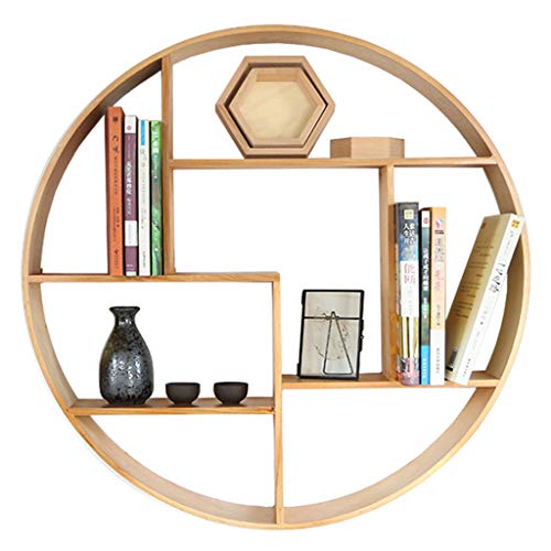 Mensole da Parete Scaffale Cubo Portafiori Decorativo Porta Libri Moderno Scaffali galleggianti a 4 Strati Scaffale da Parete Rotondo Rustico in Legno con Gancio Posteriore per Camera da Letto, cuci Mensole da Parete Scaffale Cubo Portafiori Decorativo Porta Libri Moderno Scaffali galleggianti a 4 Strati Scaffale da Parete Rotondo Rustico in Legno con Gancio Posteriore per Camera da Letto, cuci