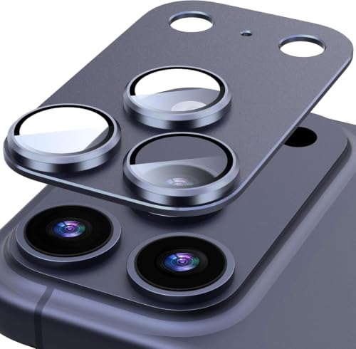 Image of Ferilinso GARHIL Camera Lens Protector Compatible with iPhone 17 Pro Max, Blue Joint, 9H Tempered Glass Camera Protector, HD Clear Anti-Scratch Lens Cover, Case Friendly, Easy Installation