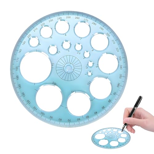 Kreisschablone,Kreisschablone Technisches Zeichnen,Lochschablone,Parabelschablone Mathe,Multifunktionales Quilling Schablone,Messschablonen Lineale,Kreisschablone Zum Zeichnen Kreis Schablone Vorlage