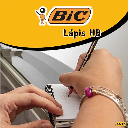 Caneta BIC, Enem Preta Ponta Média 1.0mm Kit 3 Canetas Esferográficas Cristal Classica Dura Mais com