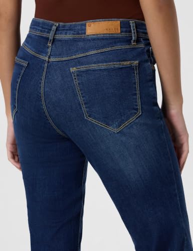 Image of KRAUS JEANS Women's Flared Fit Mid-Rise Crop Length Jeans (WFA-1257)
