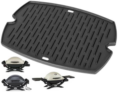 7582 Griddle Insert for Weber Q Griddle Parts Q1200 Q1000 Q1400 Q100 Q120 Q140 Grill Replacement 65810 7644 65465 Weber Baby Q Accessories 50060001 50060301 386001 386002 Q Grill Parts, Cast Iron
