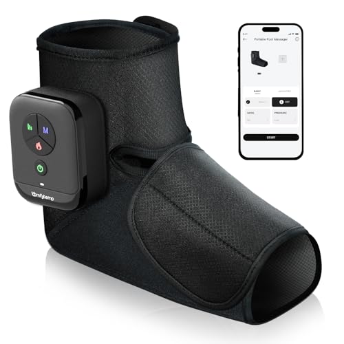 Comfytemp Portable Foot Massager with Heat, Birthday Gifts for Dad Mom Men Women, Cordless Ankle...