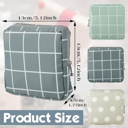 Image of Ymapinc 3Pcs Sanitary Napkin Storage Bag Period Bags for Teen Girls for School Period Pouch Portable Tampon Storage Pouch for Women Ladies with Zipper Feminine Necessities