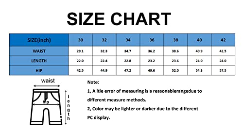 Lilychan GWGZDK-GREEN-38 Men'S Cotton Camo Cargo Shorts Elastic Waist Relaxed Fit Multi-Pockets Casual Outdoor Lightweight Work Shorts thumb #2