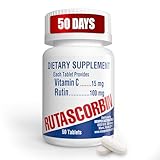 RUTASCORBIN Rutin and Vitamin C Tablets for Circulation and Immune Support | Moderate Daily Dose for Vessels...