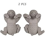 JZTRADING Teefilter Werkzeug Zubehör Teesieb Loose Leaf Tea Infuser Grüner Tee Sieb Netter Silikon Tee-Ei (2 PCS)