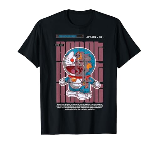 面白い日本のアニメスタイルアート ビンテージアニメ ロボットアートアニメ Tシャツ