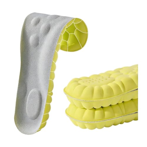 2 pares de plantillas ortopédicas de soporte for el la bóveda plantar del pie: almohadillas de látex for calzado deportivo con absorción de impactos y alta elasticidad(Green,EU41-42)