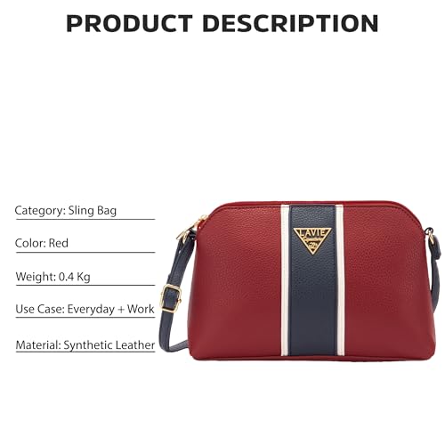 Image of Lavie Signature Women's Mono Georgia Crossbody Sling Bag | Ladies Purse Handbag | Gift For Women