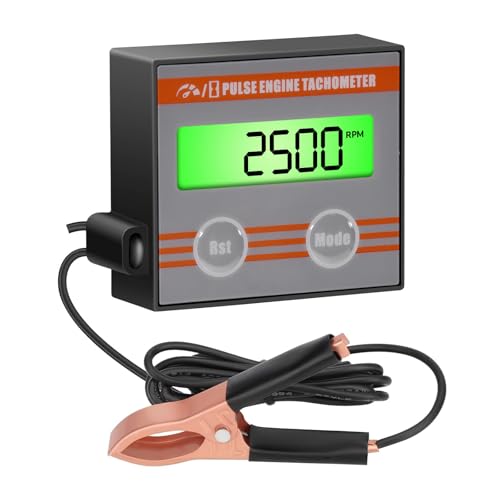 Digital Engine Tachometer Inductive with Clip - Mini...