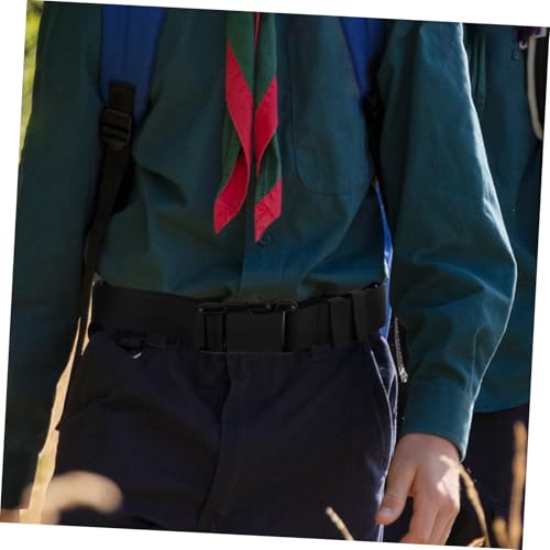BESPORTBLE Men Adjustable Elastic Web Belt for Outdoor Activities Nylon Design Sturdy Comfortable Fit for Hiking Travel Adventure Unisex Minimalist Style4