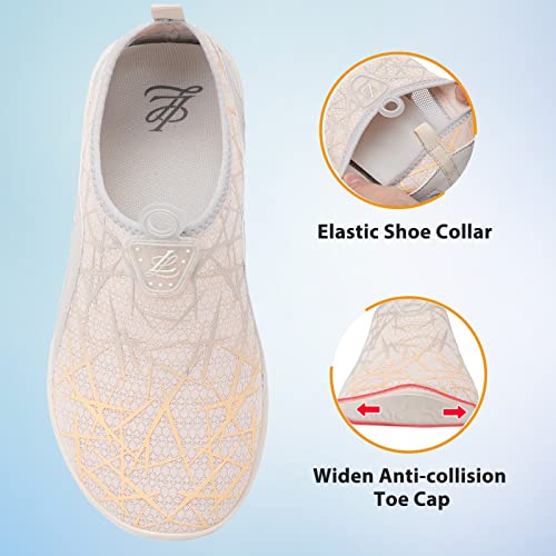 Leisfit Water Shoes For Womens Mens Barefoot Quick-Dry Aqua Socks Slip-On Swim Beach Shoes For Surf Pool River Yoga #TOP5