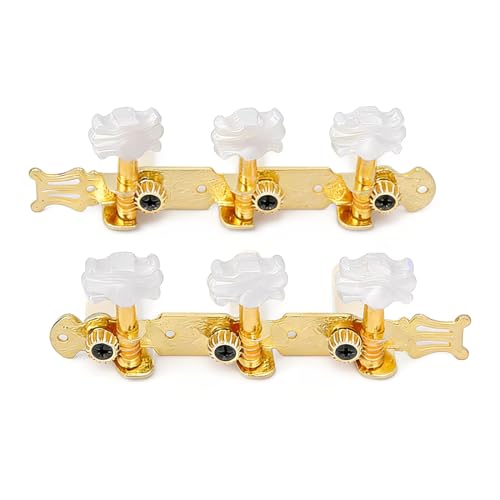 2 Pezzi Piroli Accordatura per Chitarra Meccaniche Chitarra Classica Metallo,