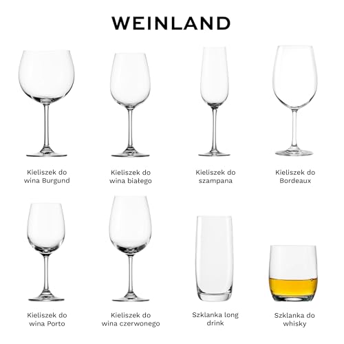 Stölzle Lausitz Kieliszki do whisky D.O.F. Weinland 6-częściowy zestaw 350 ml – wysokiej jakości kubki do whisky o ponadczasowym wzornictwie – z bezołowiowego szkła kryształowego – odporne na zmywarki