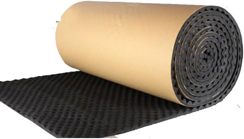 Español: Cotto Absorbente De Sonido Cotto Aislamiento De Sonido Paneles Acústicos Autoadhesivos De Pared Silenciadores De Ruido De 2 Cm De Grosor para Puertas De Uso Doméstico, Black, 1X1M