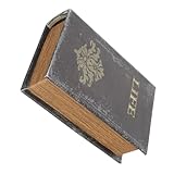 VILLCASE ヴィンテージ装飾本ボックス 本型収納オーガナイザー フェイクブックモデル インテリア用収納ボックス 写真撮影小道具 ホームデコ