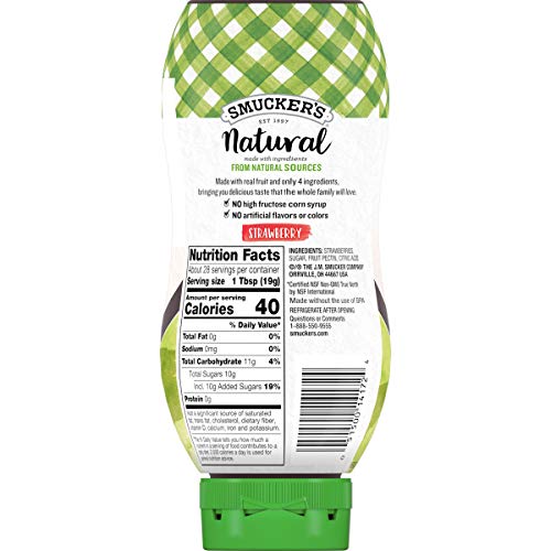Smucker's Natural Strawberry Fruit Spread, 19 Oz #TOP1