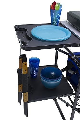 GCI-OUTDOOR-Master-Cook-Station-Portable-Folding-Kitchen-Table-with-Soft-Shell-Sink-Heat-Resistant-Tabletop-Telescoping-Lanter-Pole-Perfect-for-Camping-Trips