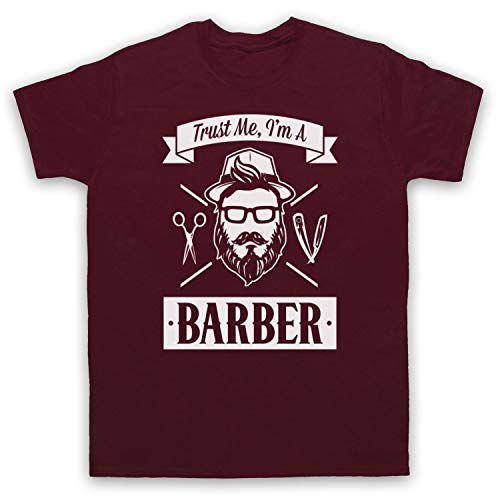 T-Shirt Homme Barbier Croyez-Moi au design original imprimé pour barbier
