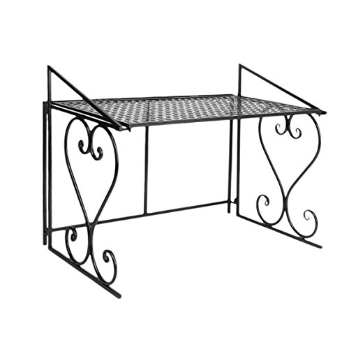 Dazone Metal Microwave Rack Shelf Kitchen Counter And Cabinet Shelf (Black) #TOP1