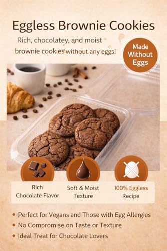 Image of MOM'S BAKERY Crunchy Sweet Brownie Cookies 200gm - Soft & Moist Texture, Homemade Chewy & Freshly Baked Snack Treats- Ideal for Gifting | T45 Flour, Butter, Sugar, Vanilla Essence | Eggless, No Maida, No Palm Oil, No Preservatives | Healthy & High Fiber for Cravings for Tea Time