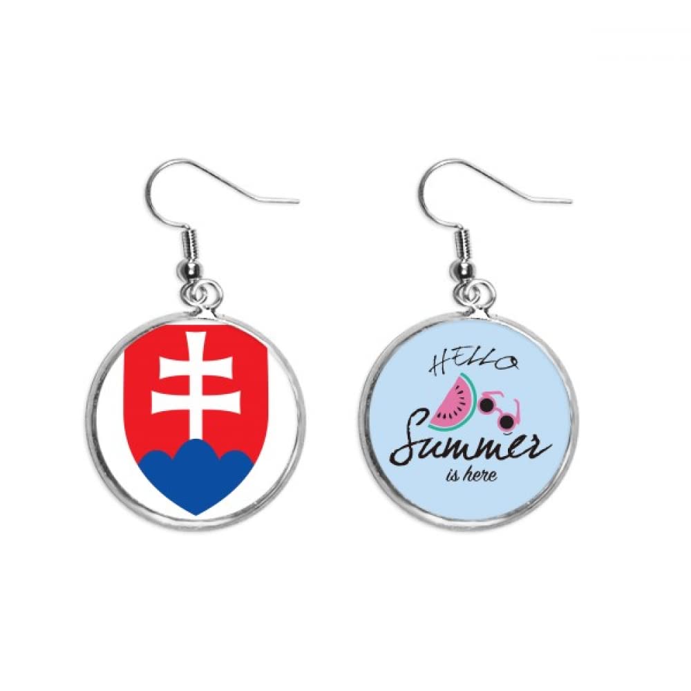 Pendientes de sandía de la colección Europa Eslovaquia con acabado fino 5