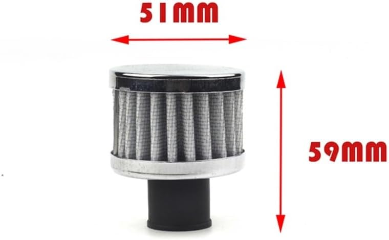 18mm Car Air Fit For Motorcycle Cold Air Intake High Flow Crankcase Vent Cover Mini Breather