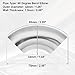 uxcell 2pcs OD 1.25 Inch 90 Degree SS304 Stainless Steel Bend Tube Exhaust Elbow Pipe for Car Modified Exhaust System 3.35