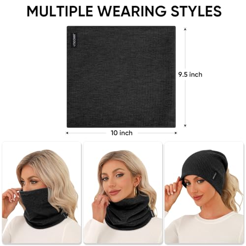 Image of TICONN Neck Gaiter Face Cover Scarf, Neck Warmer Breathable Sun & Wind-proof for Skiing Fishing Hiking Cycling