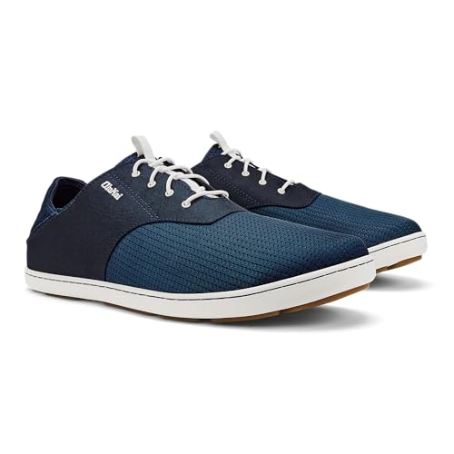 Image of OluKai Nohea Moku Men's No Tie Boat Shoes, Breathable & Quick Dry Mesh, Effortless Design & Barefoot Wearability, All-Day Comfort & Support