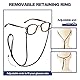 Qufiiry Brillenband, 3 Stück Brillenkette,5mm Brillenkette Damen, Brillenband Damen, Einstellbarer Brille Cord, Brillenbänder für Damen Herren, für Sport Brillen und Sonnenbrillen