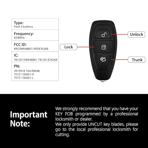 Télécommande KR55WK48801 pour ouvrir votre Ford Focus Titanium les bras chargés - 3