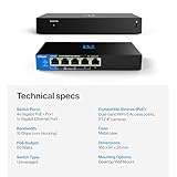 Linksys 5-Port Gigabit Unmanaged PoE+ Switch | Energy-Efficient Ethernet | Full-Duplex Flow Control | Ideal for Small and Home Offices | Fanless Design and Metal Casing | 60W PoE Budget - Image 8