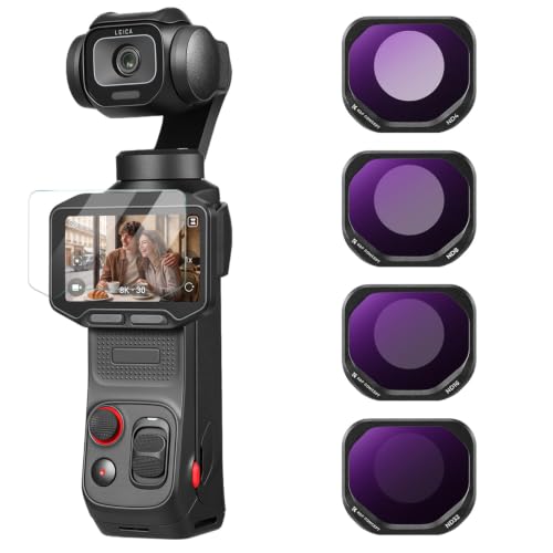 K&F CONCEPT Insta360 Luna Pro�Ή� ND4/8/16/32 �����Y�t�B���^�[ 4�_�Z�b�g �����t�B���^�[ | �i�K�I�o���� ���C�z�� 28�w�R�[�e�B���O FI071