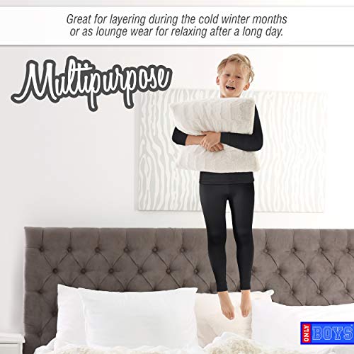 Thermal Underwear Set – 2 Piece Brushed Fleece Top and Long Johns (2T-16)4