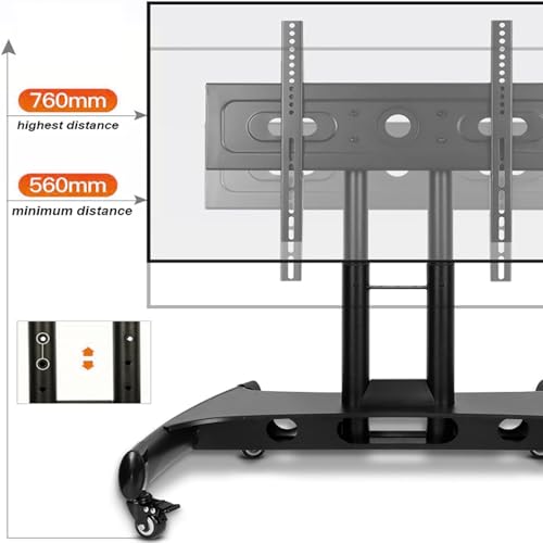 Soporte móvil para TV de 32 a 70 pulgadas con ruedas miniatura 3