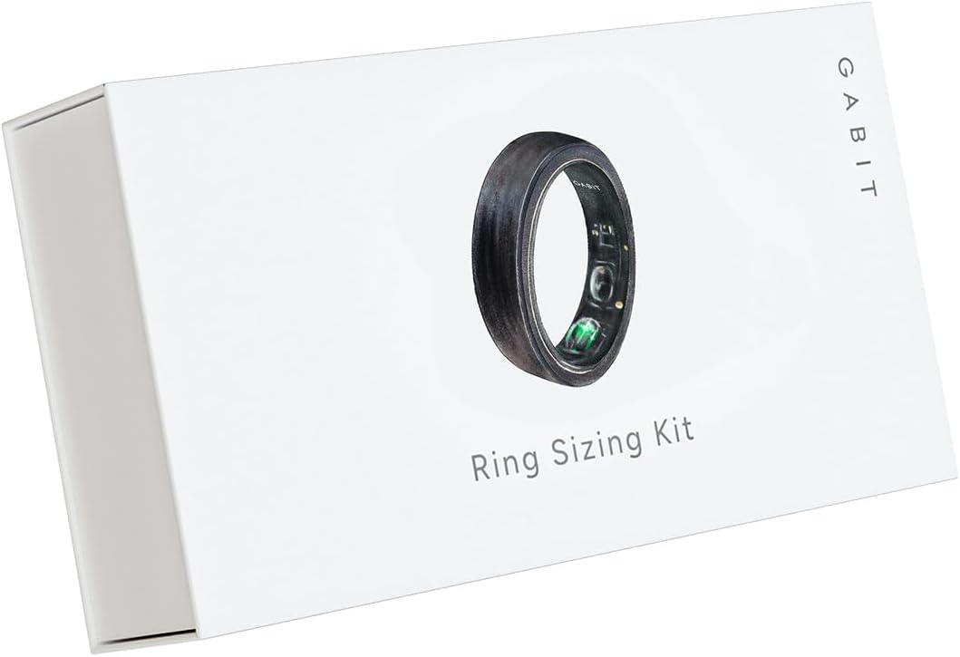 GABIT Smart Ring Sizing Kit | Size First Before You Buy | Includes 8 Sample Ring Sizes for Men, Women | Track Sleep, Fitness, Nutrition, Stress | Auto Workout Detection, AI Health Coach, Weight Loss