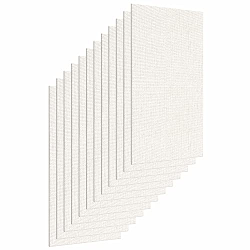 Image of Scholar Art Hobby Series 04 Oz (230 GSM) 100% Cotton Canvas Panel Board for Painting (White Blank Canvas Boards for Acrylic Paint, Oil Paint, Wet & Dry Media) | 04 inchx06 inch (10x15 cm), Pack of 12