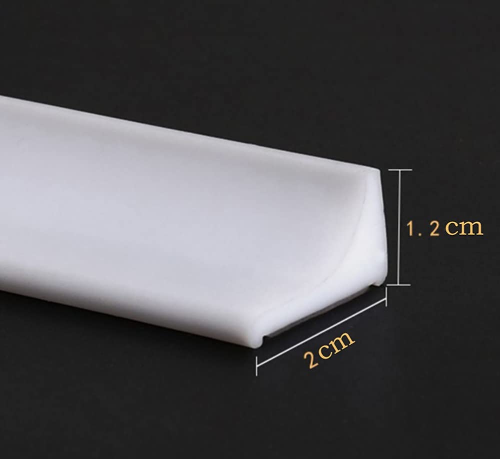 Silikon Duschschwelle Selbstklebend – Wasserschutzleiste Für Badewanne, Dusche & Küche (155 Cm, Schwarz)