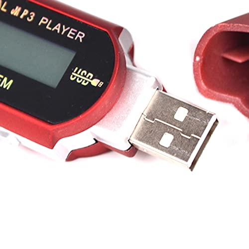 Image of 8GB USB MP3 Music Video Digital Player Recording with FM Radio eBook Red|8GB Portable MP3 Player with FM Radio, Voice Recorder & 3.5mm Output - AAA Powered