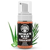 Viking Revolution Mens Intimate Wash - Foaming Body Wash Men with Aloe Vera, Tea Tree Oil, Witch Hazel - Cleaning, Refreshing Soap for Mens Hygiene Essentials - Stocking Stuffers for Men (3.4 fl oz)