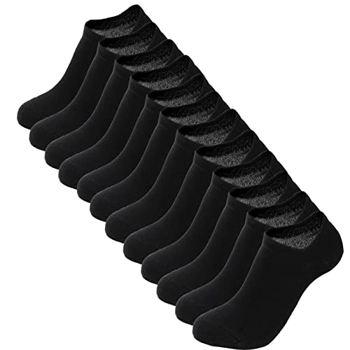 Image of Womens No Show Socks 6 Pairs Low Cut Anti-Slip Heel Casual Cotton Socks