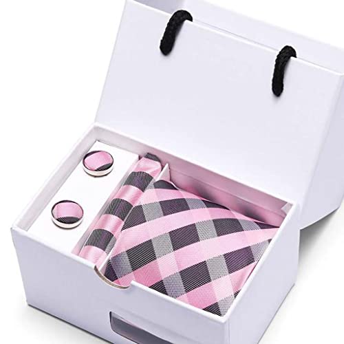 Corbata de seda para hombre con set de boda y fiesta