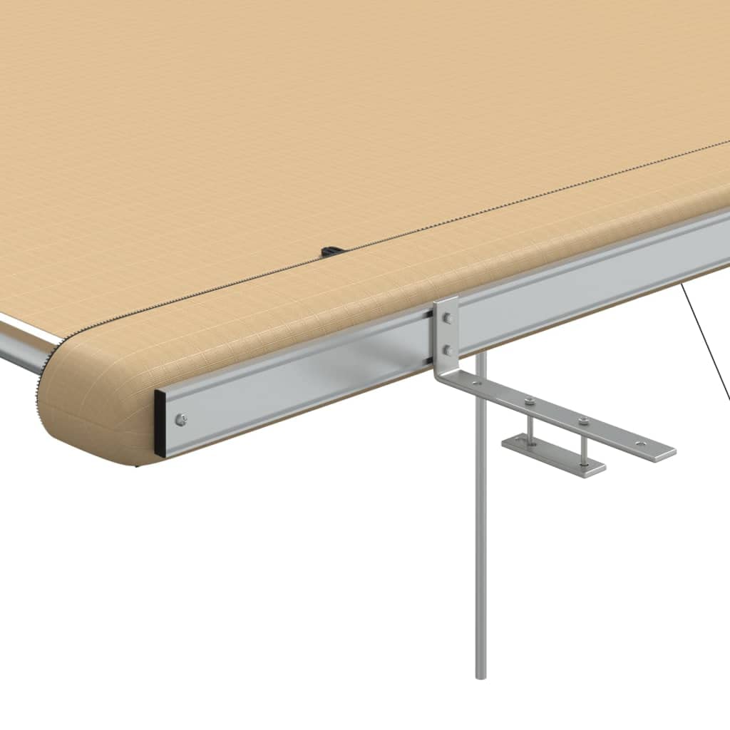 Wohnwagen-Markise 3x3x2,15 m Beige, Robuste Wohnmobil-Markise mit Aluminiumgestänge, Sonnendach und Schattenspender für Camping, Autoreisen und Outdoor-Feste