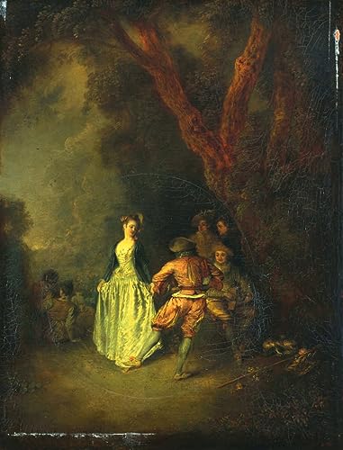 Affiche la Danse Country Jean Antoine Watteau Décoration Salon Chaleureuse