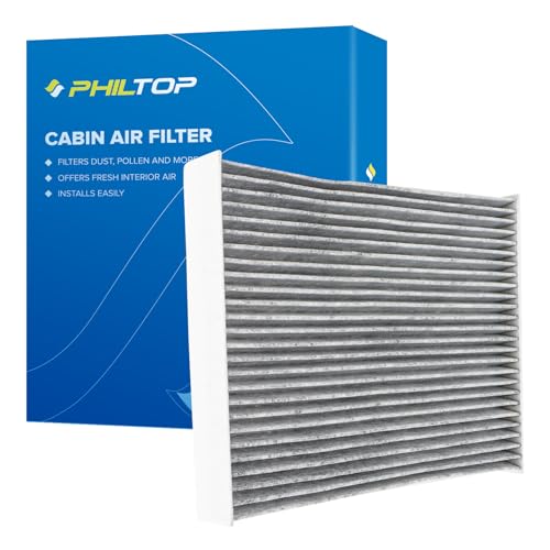 PHILTOP Cabin Air Filter w-Activated Carbon, Compatible with CF11174 Ford Fusion 2010-2012, Lincoln MKZ 2010-2012, Mercury Milan 2010-2011