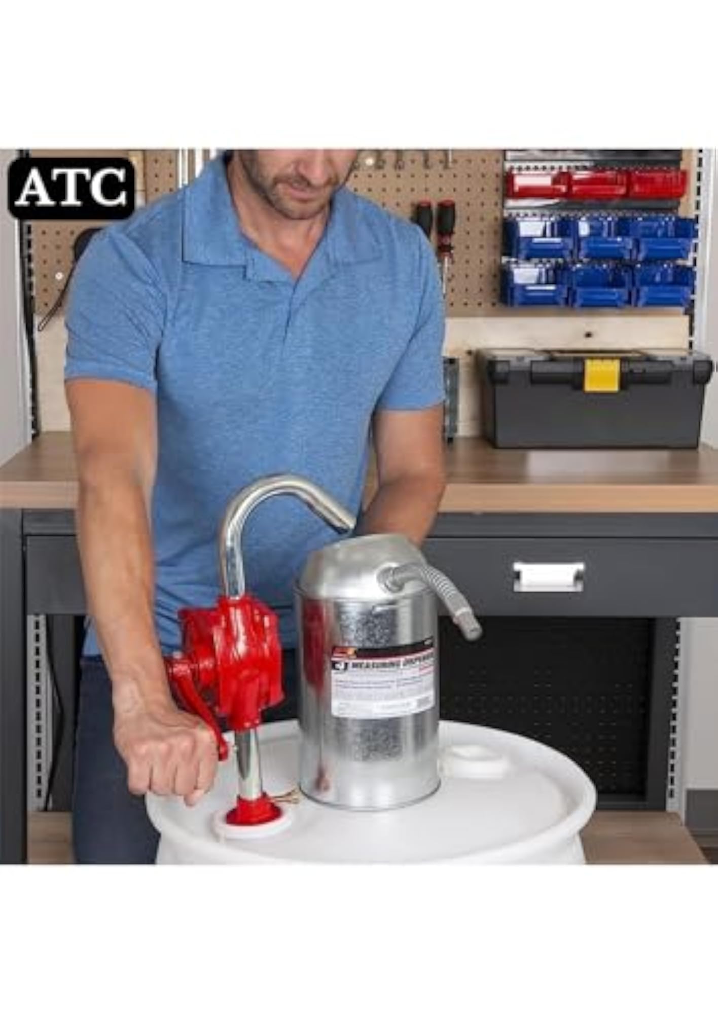 Rotary Manual Steel Barrel Pump Extractor for 55 Gallons